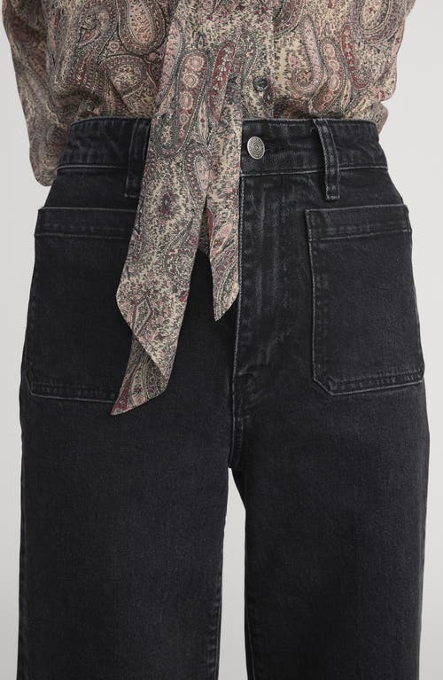 Frame The Refined Straight Leg Jeans In Black
