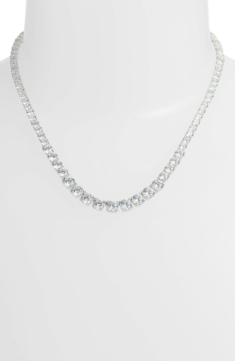 Nadri Cubic Zirconia Collar Necklace, Alternate, color, 