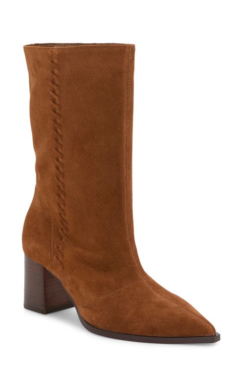 Lorrys Whipstitch Block Heel Boot (Women)