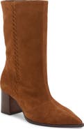 Vince Camuto Lorrys Whipstitch Block Heel Boot