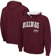 COLOSSEUM Men's Colosseum Maroon Mississippi State Bulldogs Arch & Logo 3.0 Full-Zip Hoodie