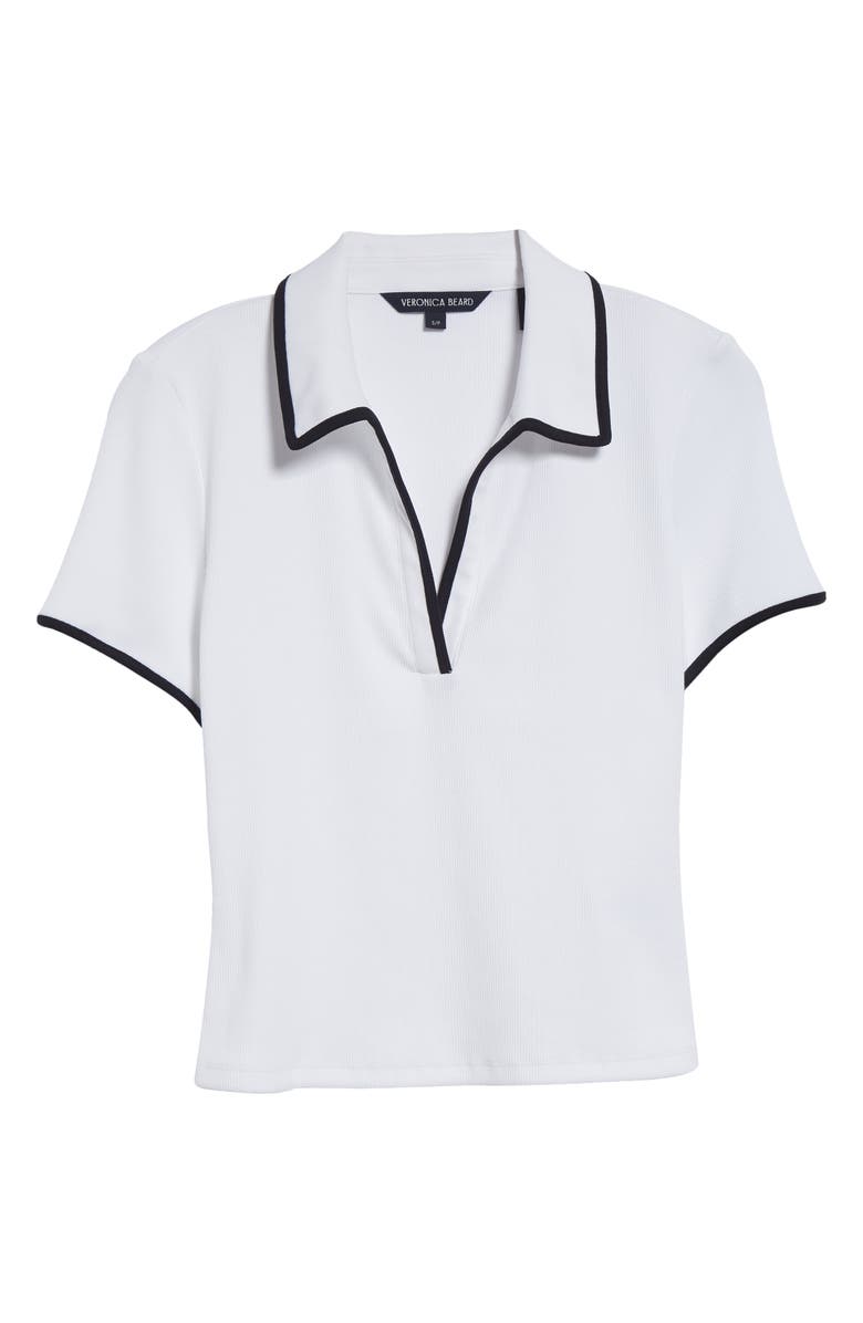 Veronica Beard Kearney Stretch Cotton Top, Alternate, color, 