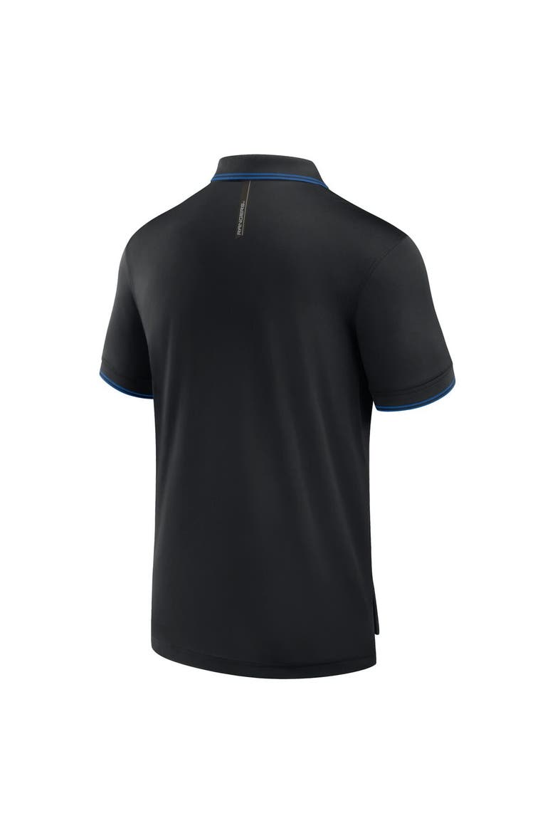 Men's Fanatics Black New York Rangers Front Office Move Mono Polo, Alternate, color, Black