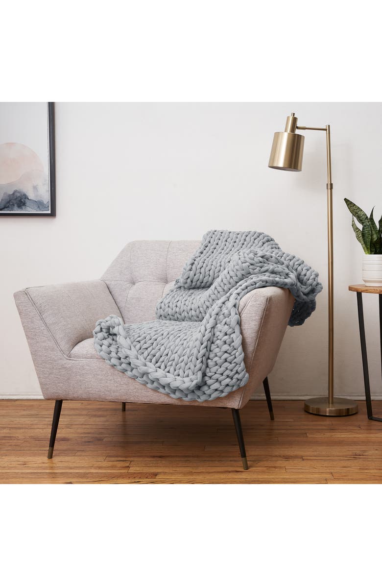 Bearaby Tree Napper Weighted Blanket, Alternate, color, Pebble Grey