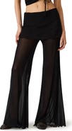 Steve Madden Veada Sheer Flare Pants