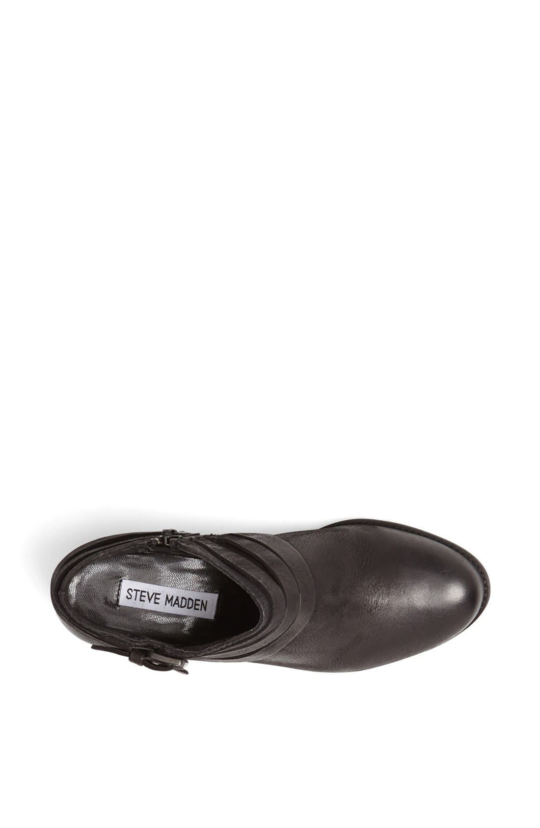 'Rembany' Bootie, Alternate, color, BLACK LEATHER