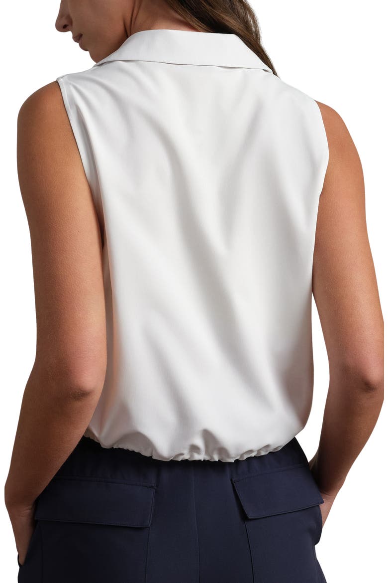 Mirage Sleeveless Performance Button-Up Shirt, Alternate, color, SNOW WHITE