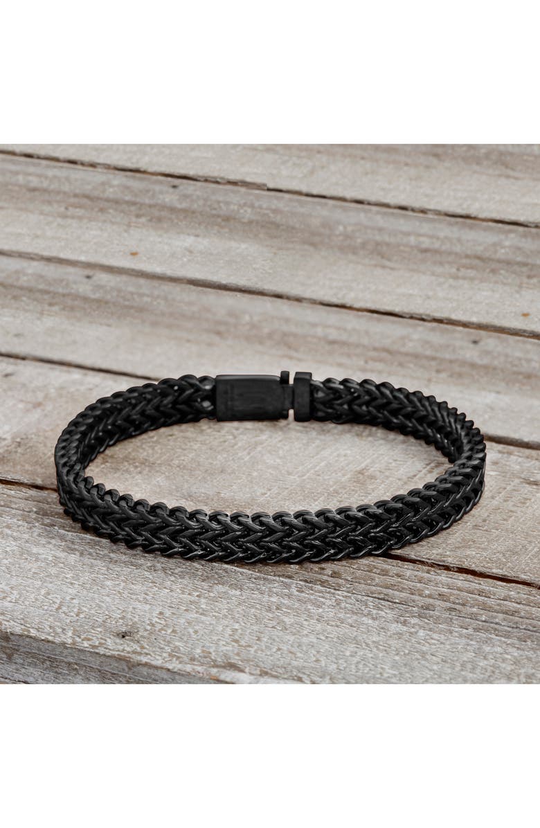 Steve Madden Stainless Steel Foxtail Bracelet, Alternate, color, 