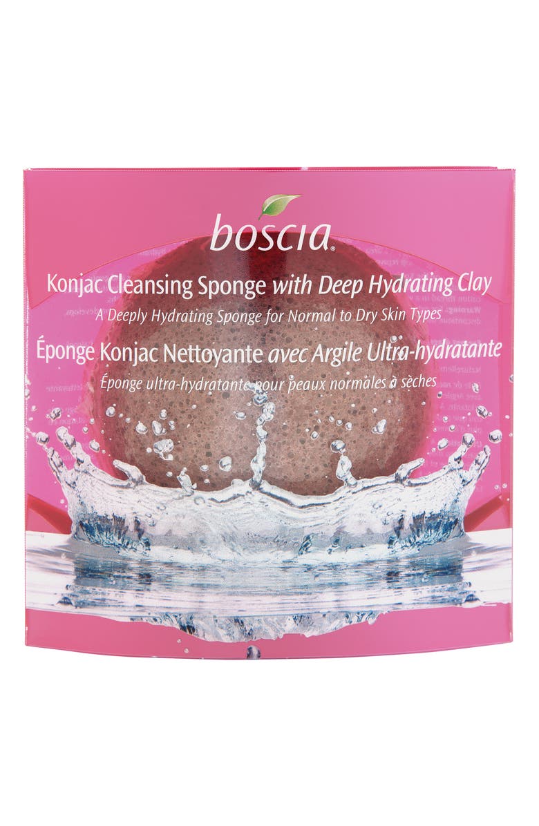 Boscia Konjac Cleansing Sponge with Deep Hydrating Clay, Alternate, color,