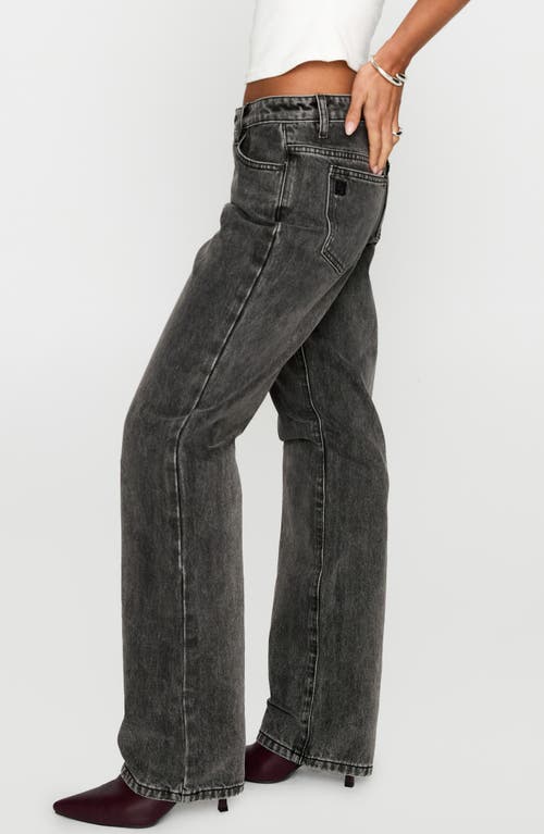 Princess Polly Better Half Low Rise Organic & Recycled Cotton Jeans In Gray