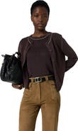 GERARD DAREL Lorys Contrast Trim Cardigan