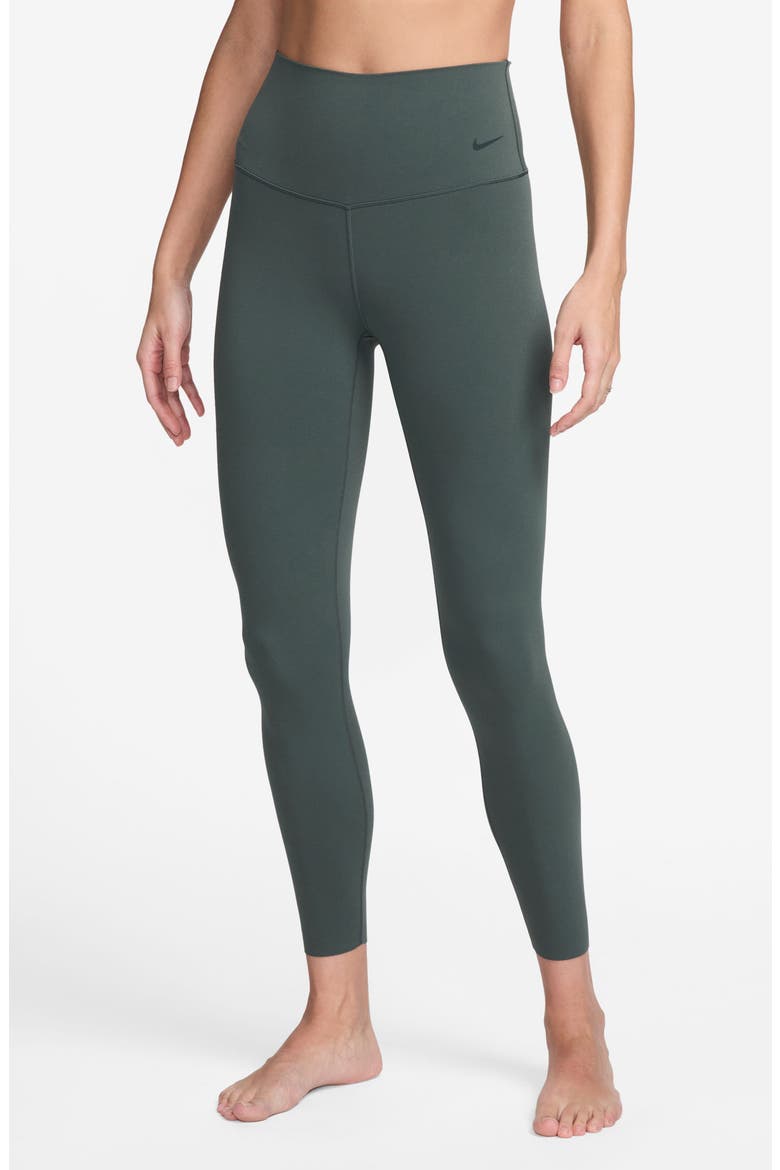 Zenvy Gentle-Support High-Waisted 7/8 Leggings, Main, color, VINTG/ BLACK