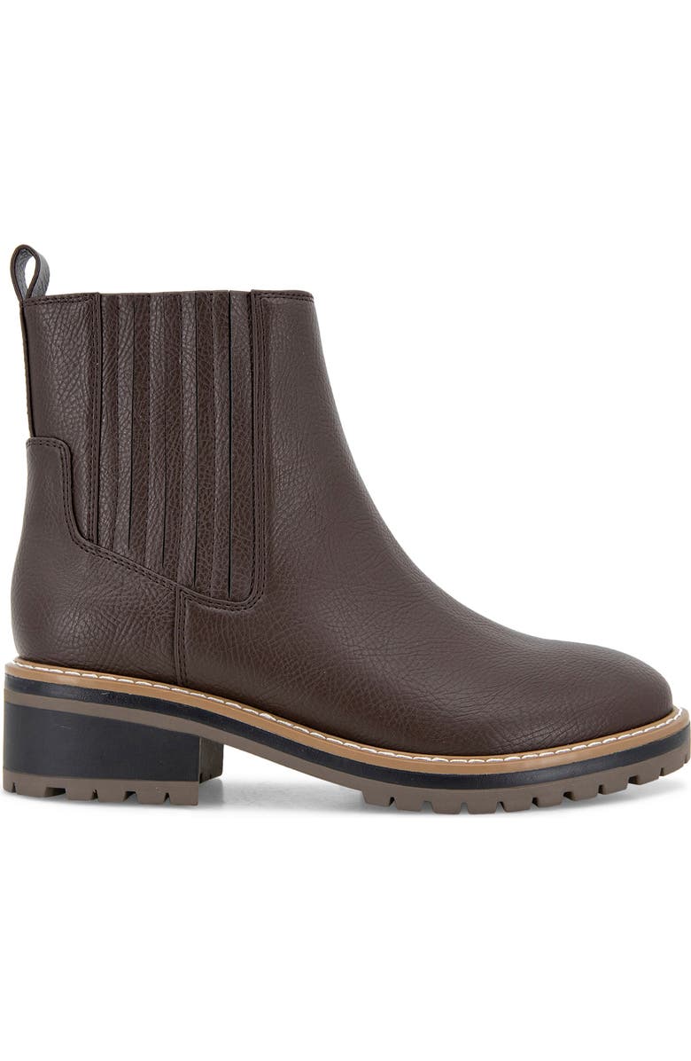 Kensie Koda Lug Sole Chelsea Boot, Alternate, color, Brown Pu