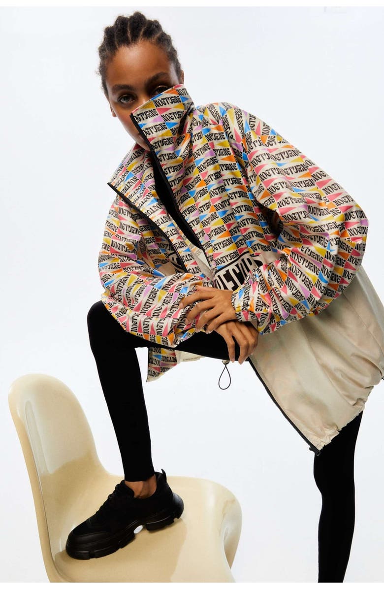 Nocturne Printed Oversized Jacket, Alternate, color, 