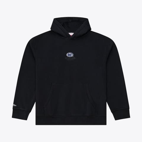 Men's Mitchell & Ness Black Penn State Nittany Lions Monochrome Icon Fleece Hoodie