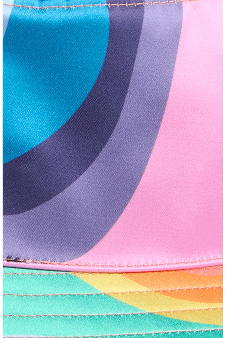 Wave Print Bucket Hat, Alternate, color, RAINBOW