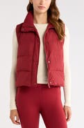 Zella Rib Trim Puffer Vest