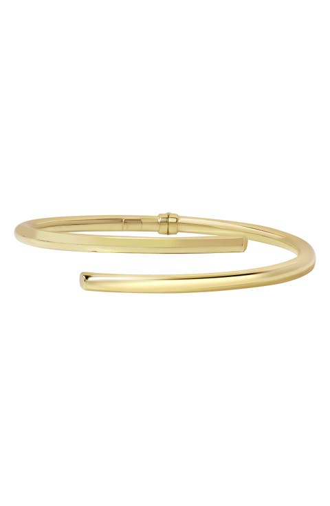 14K Gold Cuff Bangle