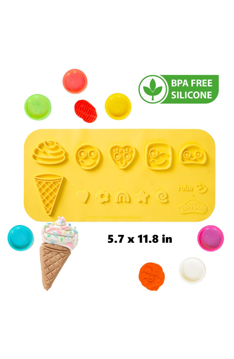 PLAY-DOH Creative Set 6 Colors, Storage Box, Apron, Tools, 3D Mat, Alternate, color, Multicolored