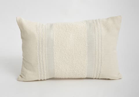 Handwoven Boucle Alpaca Pillow Cover