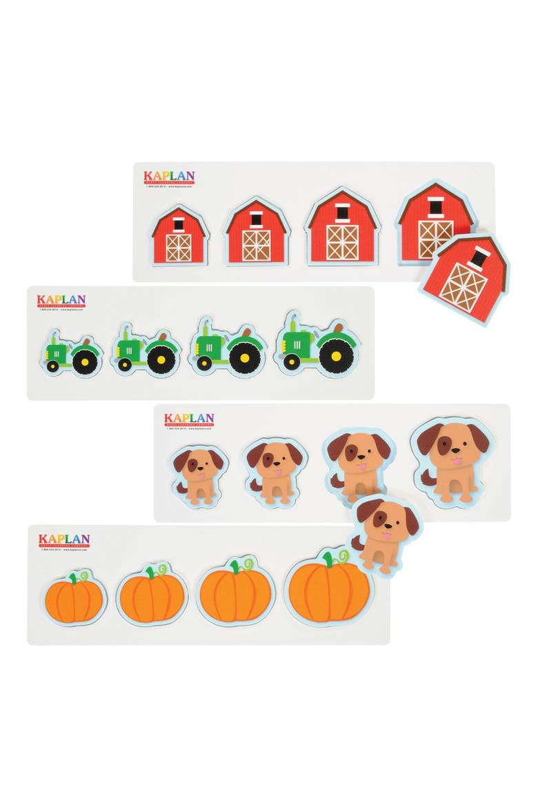Size and Sequence Farm Puzzles - Set of 4, Main, color, Multicolored
