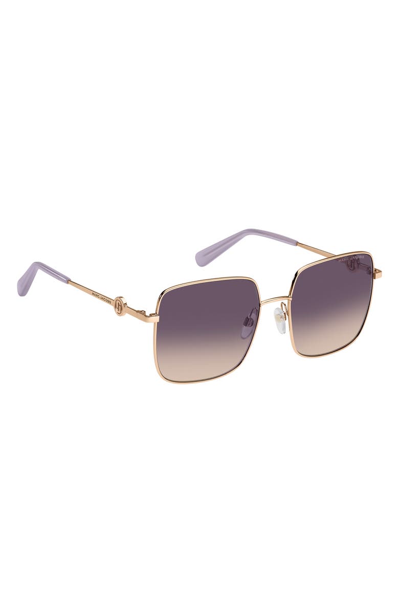 Marc Jacobs 58mm Gradient Square Sunglasses, Alternate, color, 