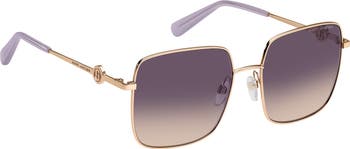 58mm Gradient Square Sunglasses