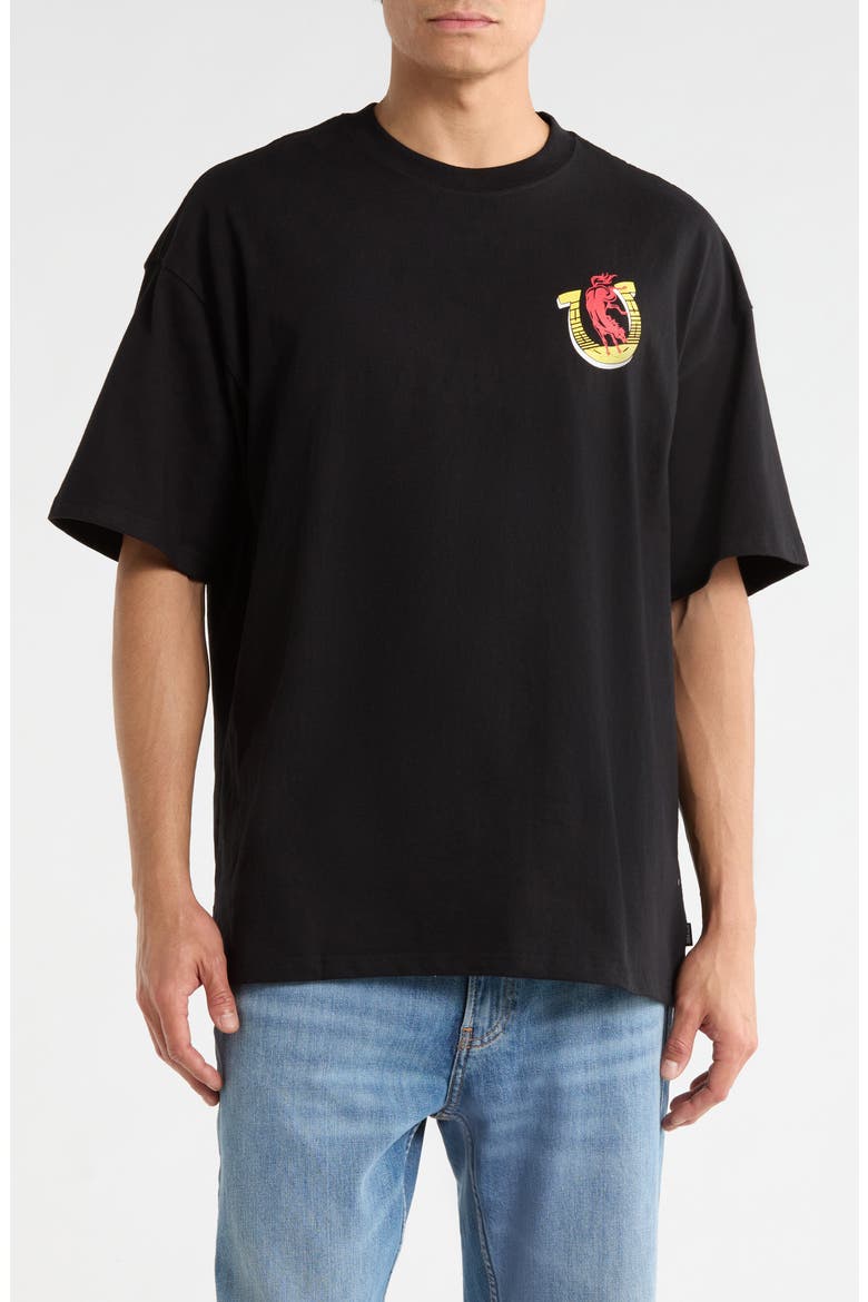 Colt 45 Everytime Oversized Graphic Cotton T-Shirt, Main, color, BLACK