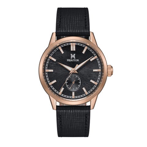 Argento Leather-Band Watch