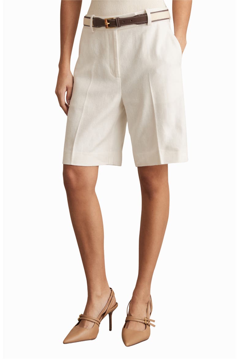 Devon Bermuda Shorts, Main, color, WHITE