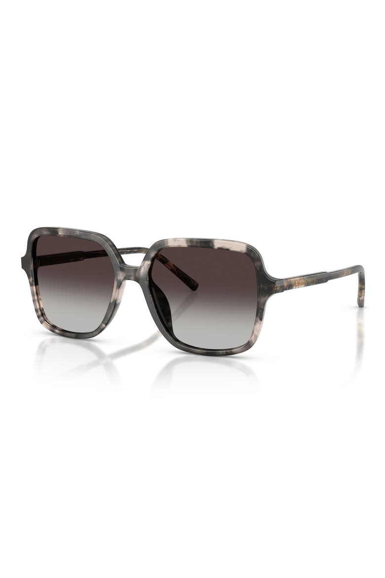 55mm Square Sunglasses, Alternate, color, GREY HAVANA / GREY GRADIENT