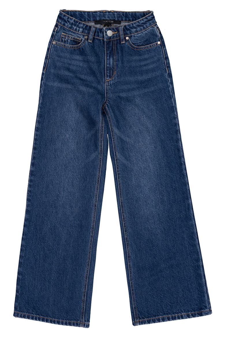 Kids' The Mia High Waist Wide Leg Jeans, Main, color, DARK WASH