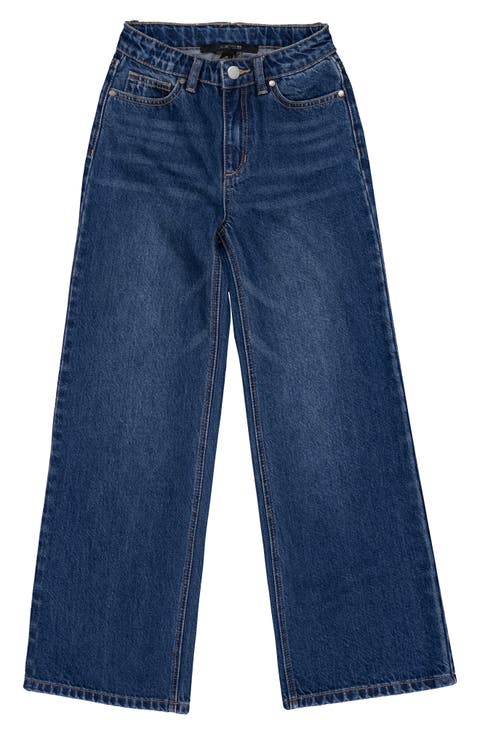 Kids' The Mia High Waist Wide Leg Jeans