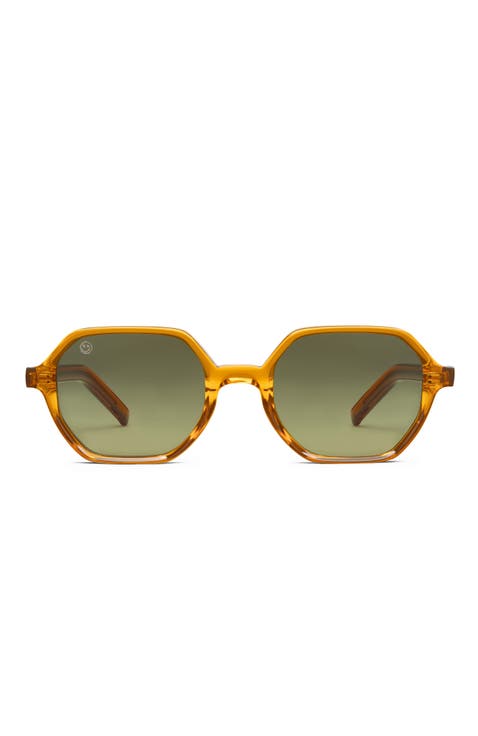 Offset 46mm Irregular Sunglasses