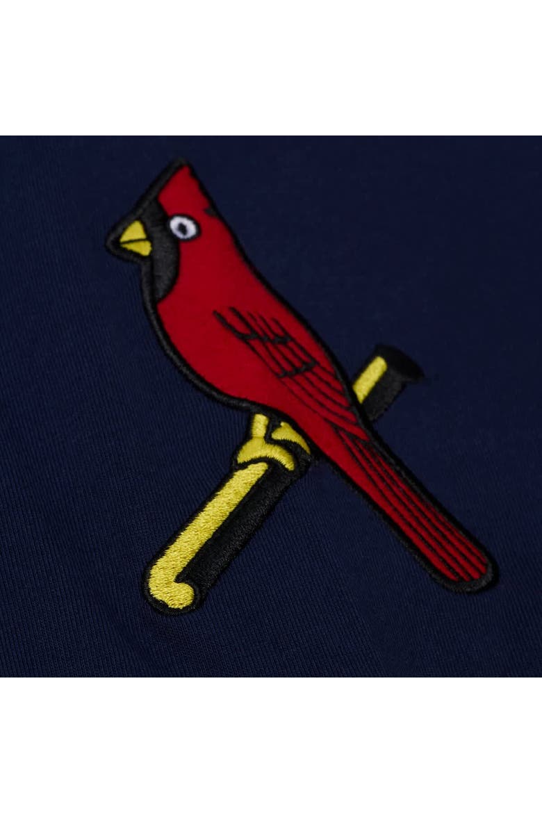 Men's Mitchell & Ness  Navy St. Louis Cardinals Wild Pitch Ringer T-Shirt, Alternate, color, Navy