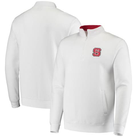 Men's Colosseum White NC State Wolfpack Tortugas Logo Quarter-Zip Jacket