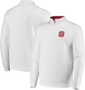COLOSSEUM Men's Colosseum White NC State Wolfpack Tortugas Logo Quarter-Zip Jacket