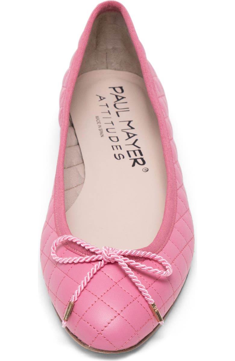 PAUL MAYER Lido Quilted Ballet Flat, Alternate, color, Pink