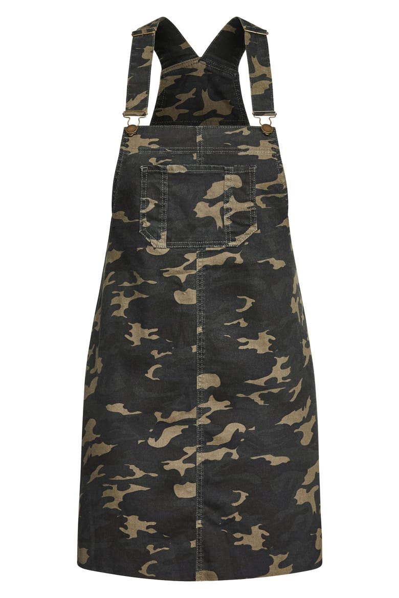 Camo Pinafore Dress, Alternate, color, CAMO