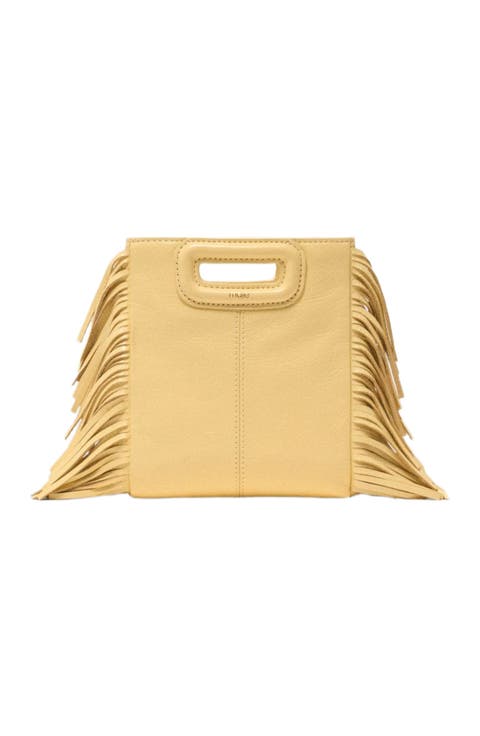 Matte crackled leather M Mini bag