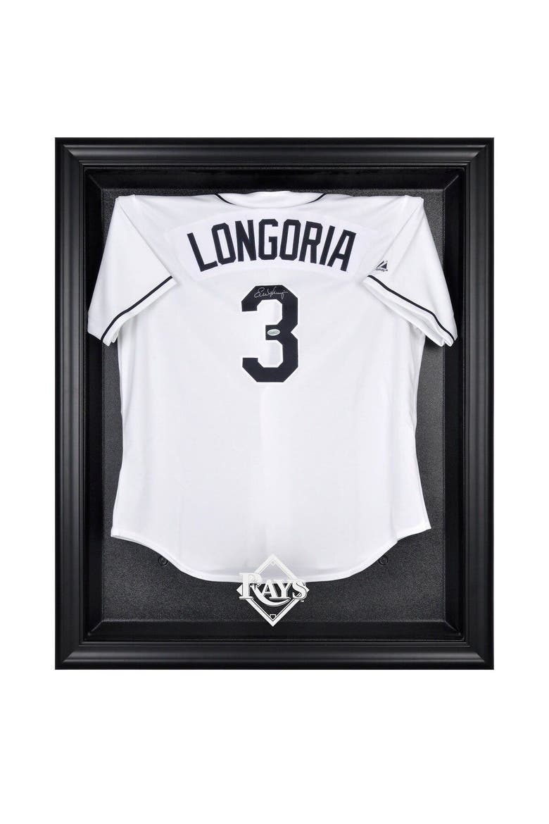 Tampa Bay Rays Black Framed Logo Jersey Display Case, Main, color, Black