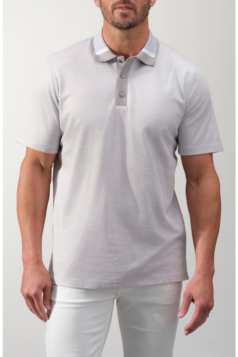 Stretch Cotton Polo, Main, color, PLATINUM