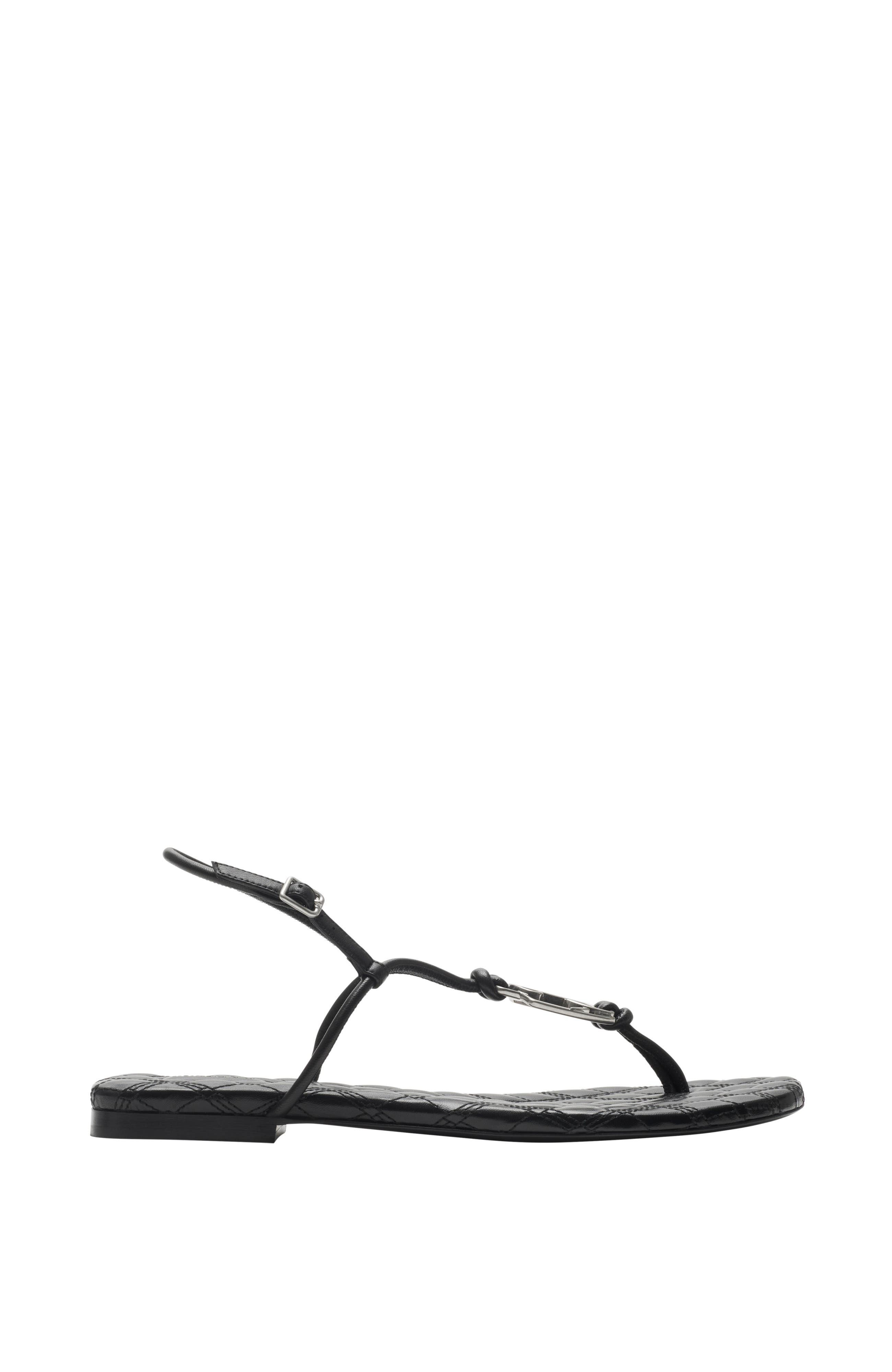 Burberry Leather Ronda Low Sandals, Main, color, 