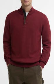 Barbour Cotton Quarter Zip Sweater