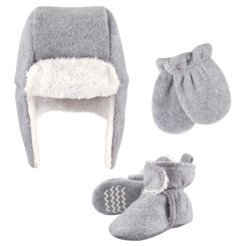 Trapper Hat, Mitten & Bootie Set(baby)