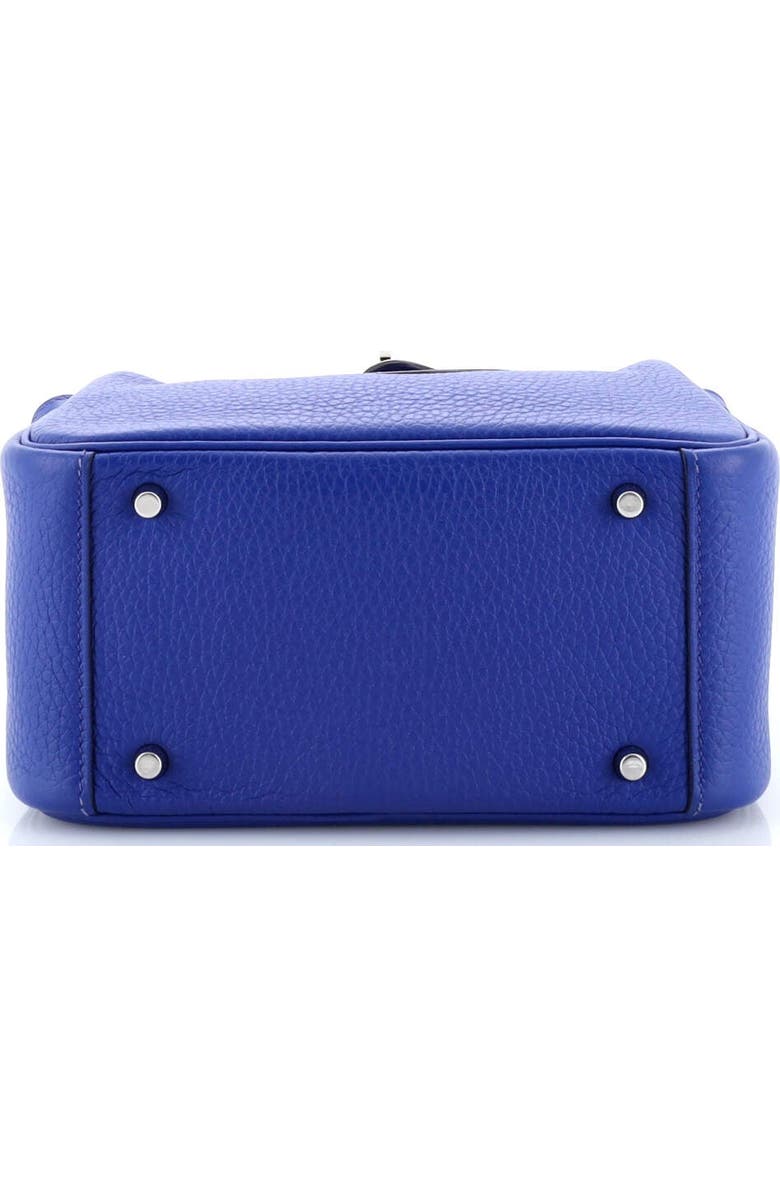 Pre-Owned Hermes Lindy Bag Clemence Mini, Alternate, color, Bleu Royal
