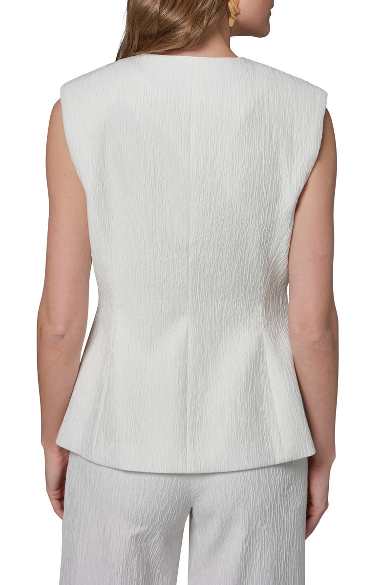 Donna Karan New York Belted Vest, Alternate, color, Cream