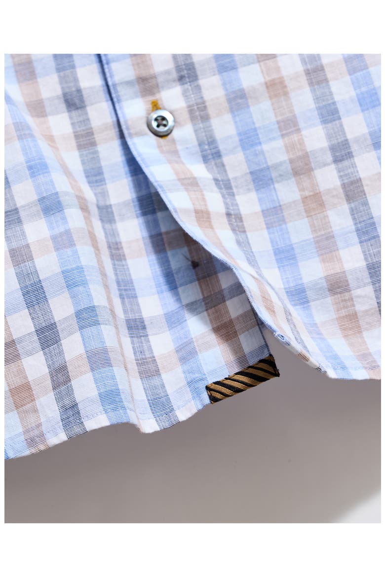 Hutcheson Tattersall Plaid Button-Up Shirt, Alternate, color, BLUE MULTI