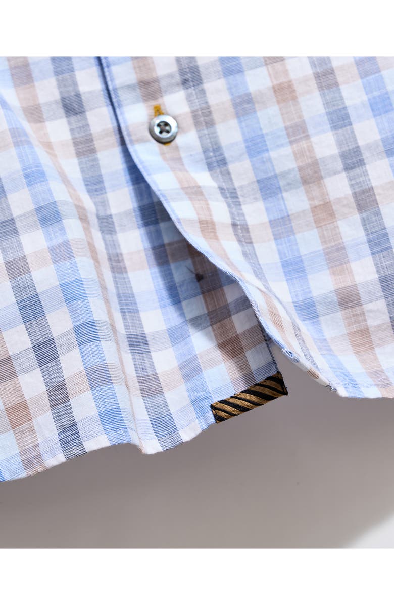 Billy Reid Hutcheson Tattersall Plaid Button-Up Shirt, Alternate, color, Blue Multi