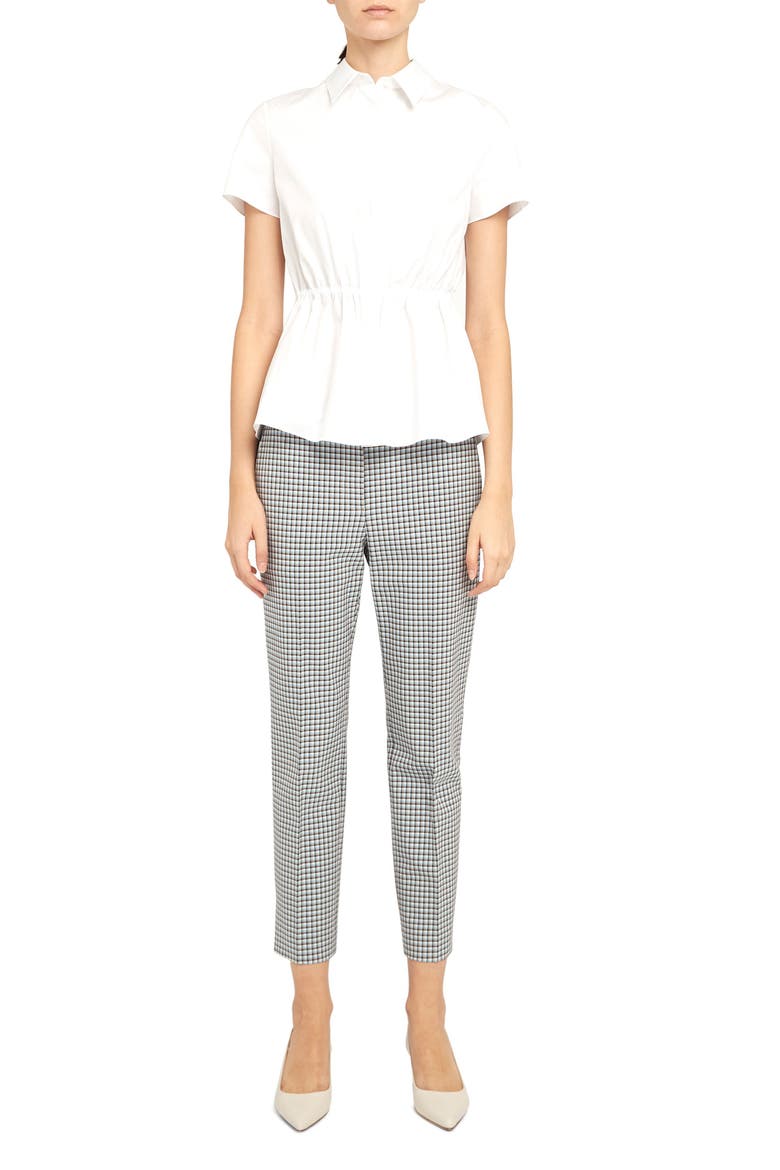Cinched Waist Shirt, Alternate, color, WHITE